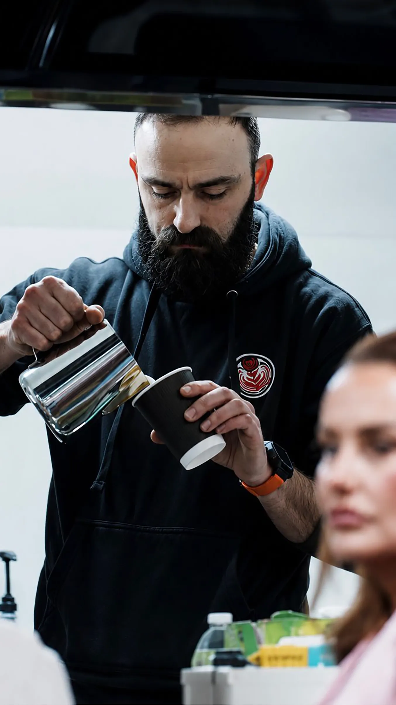Stefan, founder of GRINDFATHER Coffee Co., in Cardiff